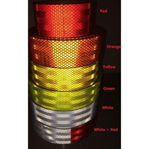 PET Reflective Self-adhesive Tape Warning Safety Sticker For Truck Car Motorcycle