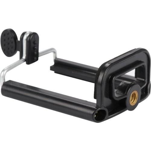 Universal Phone Clip Holder Mount Bracket Adapter for Smartphone Camera Phone Tripod Stand Mount Monopod Black U Clip Holder LN