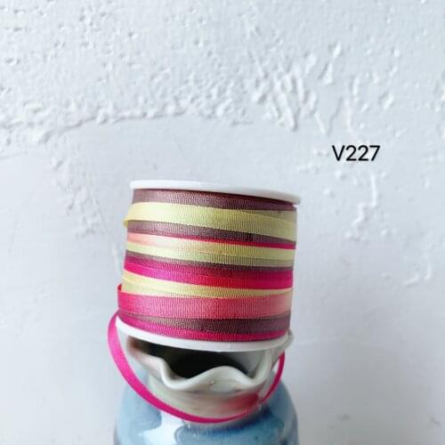 V227 A Roll Wholesale 2mm-36mm 100% Pure Silk Embroidery Ribbons Handcraft Supply Double Faced Thin Taffeta Silk Ribbon