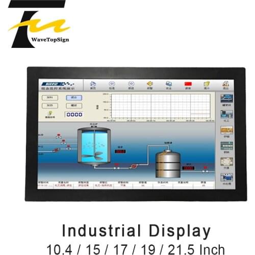 Wavetopsign 15/17/19/21.5 inch Embedded Non-Touch Industrial Display LCD Display