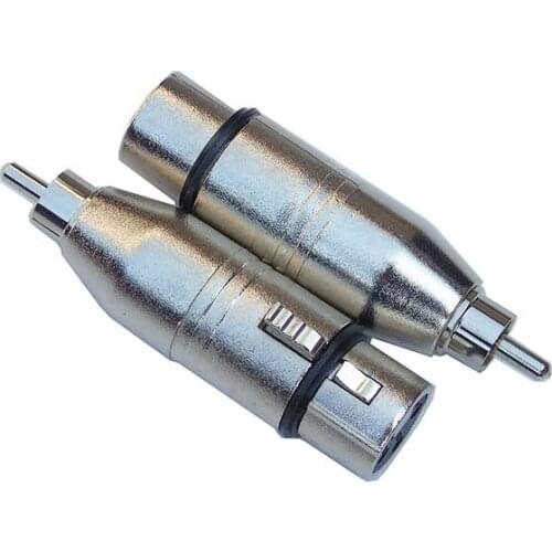 High Quality 20pcs/lot Locking Male XLR to female RCA/Phono Adapter Connector Converter