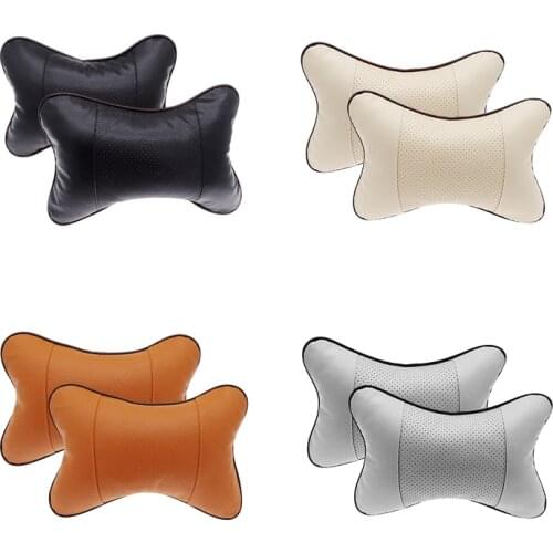 1 Pair Car Seat Headrest Head Neck Pillow Comfortable Soft Pad Neck Rest Support Cushion Car Neck Pillow Auto Head In car pillow