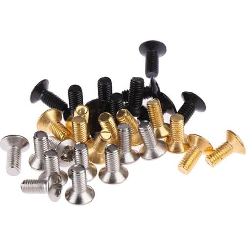 10Pcs/lot 5 Way 3 Way Guitar Switch Fixed Screws Nuts Guitar Replacement Black