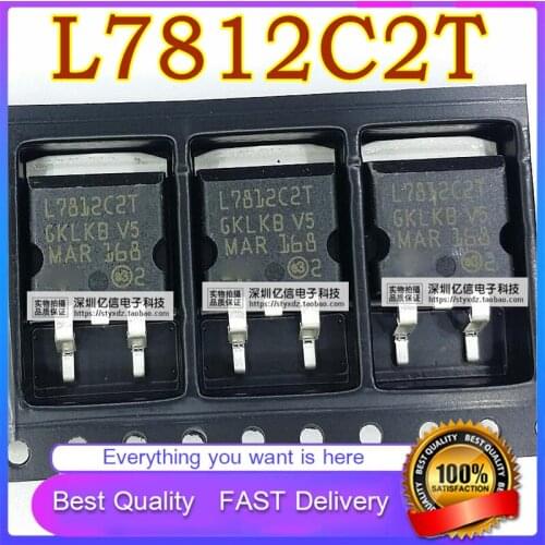 10Pcs/Lot New Original L7812C L7812C2T L7812 TO-263 PATCH TRIPLE-TERMINAL Voltage-Regulator TUBE Good Quality