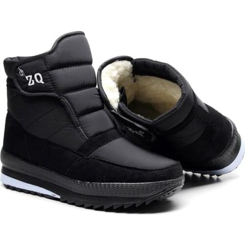 2020 New Winter Snow Boots mens High Quality Thick Fur Warm Winter Boots male Thick wool Shoes Fashion Outdoor warm Ankle Boots