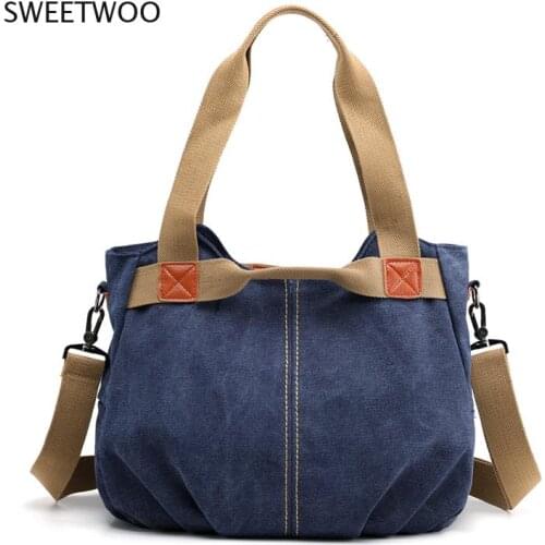 2021 Women Handbag Canvas Female Shoulder Bags Designer Womens Messenger Bags Ladies Casual Bags Clutch Purse Crossbody Purse