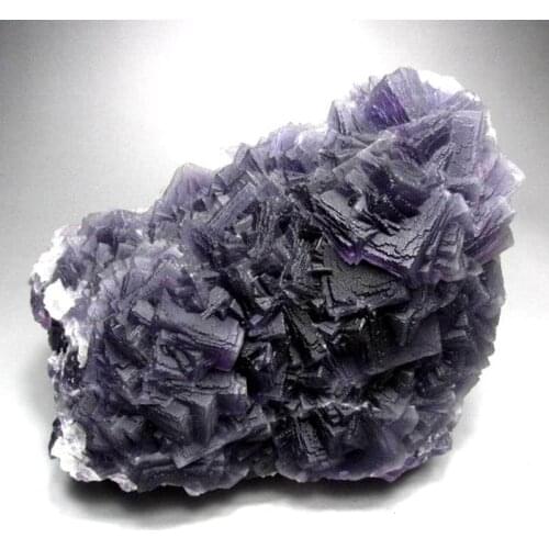 3515g Violet Fluorite Cluster on Matrix - crystals and stones healing Mineral specimen Home Decor feng shui decoration