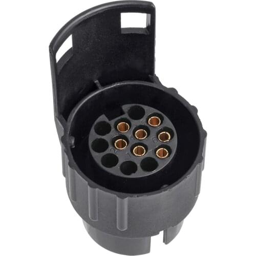 7 Pin To 13 Pin Caravan Adaptor Towbar Towing Socket Electrical Converter 12V Plastic Trailer Adapter Connector