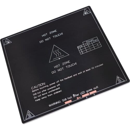 Heatbed 250*250*3mm MK3 aluminum substrate plate 12V/24V double voltage 3d printer accessories