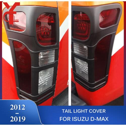 Black Rear Lamp Cover For Isuzu dmax 2012 2013 2014 2015 2016 2017 2018 2019 d-max Accessories Parts Ycsunz