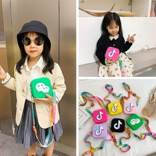 Childrens fashion shoulder bag cute childrens cute small shoulder bag fashionable cloth bag baby coin purse handbag