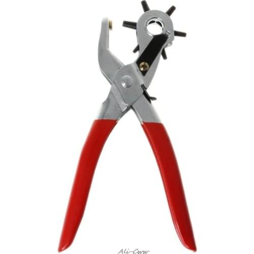 Leather Belt Hole Punch Drill Plier Eyelet Sewing Machine Leathercraft Household Bag Tool Strap For Home Use