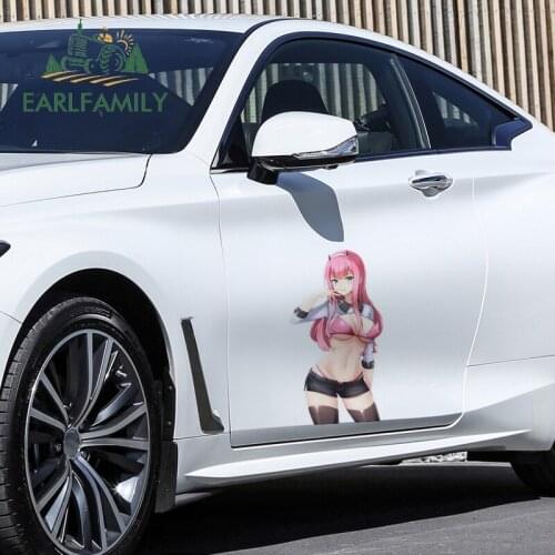 EARLFAMILY 43cm x 23.5cm Anime Car Stickers for Darling In The Franxx Graphics Door Wall Decals Waterproof RV Camper Decoration