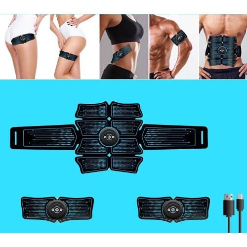 Fitness Equipment Stimulator Muscle Trainer Exercise Bodybuilding Smart Massage Machine Wireless Workout Sport Press Home Gym