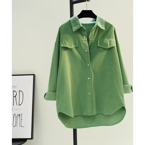 HJLZBW Women's Corduroy Shirts