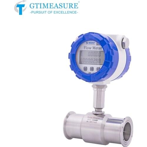 Digital Water Flow Meter Methanol Diesel Gasoline Petrol Milk Water Alcohol Measurement Turbine Flowmeter