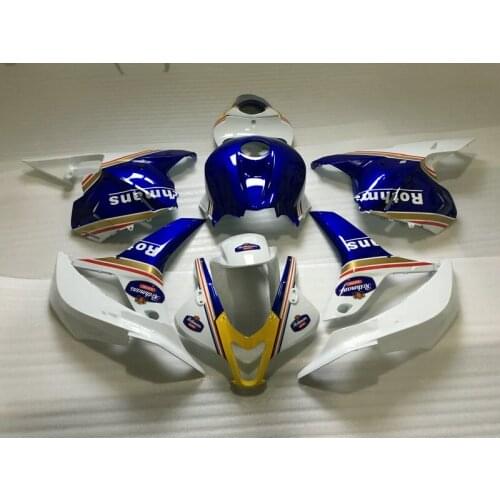 Injection mold Fairing kit for HONDA CBR600RR 09 10 11 12 CBR 600 RR F5 2009 2012 ABS white blue Fairings set+gifts HE16