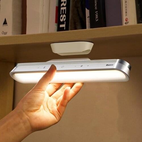 Creative Hanging Magnetic LED Desk Lamp Rechargeable Stepless Dimming Night Light Portable Outdoor Light Long Battery Life