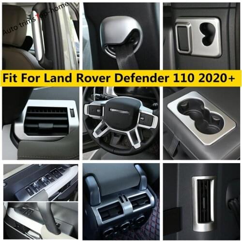 Matte Accessories ABS Interior For Land Rover Defender 110 2020 2021 Seat Back USB Port Panel / Gear Shift / AC Air Cover Trim