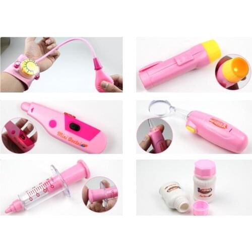 Kids Doctor Toys Set Simulation Family Nurse Medical Kit Toy Pretend Play Portable Suitcase Medicine Accessorie Children Toys