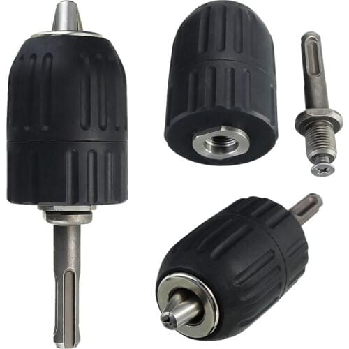 New 2-13mm Keyless Impact Drill Chuck Hand Tool With Lock And SDS Adaptor