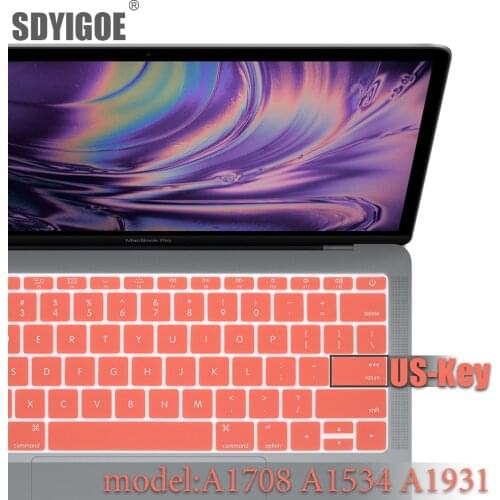 US-Key keyboard film For Mac Book pro 13 A1708 A1988 and 12 inch A1534 A1931 Silicone Keyboard Protector Cover Protective Film