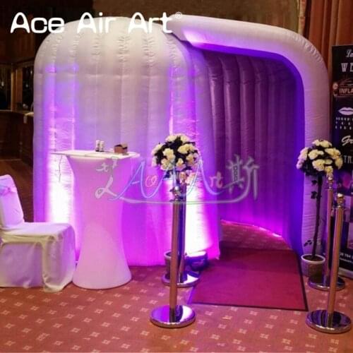Portable inflatable dome photo booth,igloo shape selfie photo backdrop,funny club booth kiosk for memorable party