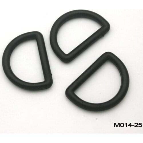 150pcs Adjustable strap buckle 25mm 1 inch backpack buckles plastic adjustable buckle black D ring webbing straps M014-25