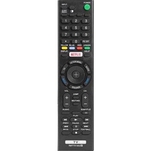 RMT-TX100U LED TV Remote Control Black Smart Controller Universal Smart IR Remote Control for SONY L-50W800C KDL-50W800 LED HDTV
