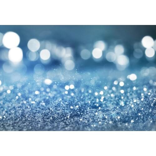 Blue Bokeh Spots Decor Backdrop Christmas New Year Halos Photography Background Sequin Newborn Baby Portrait Photo Studio Props