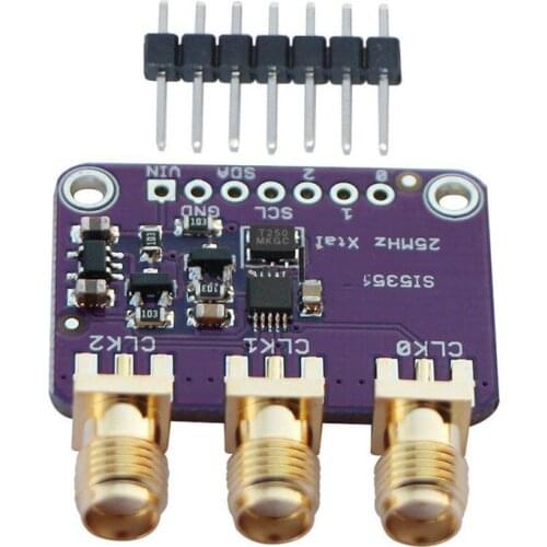 Si5351A I2C 25MHZ Clock Generator Breakout Board 8KHz to 160MHz for Arduino