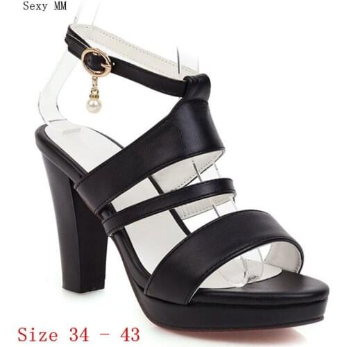 Platform Pumps Women High Heels Gladiator Sandals Woman High Heel Shoes Plus Size 34 - 43
