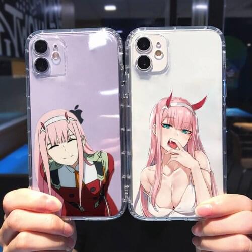 Zero Two Darling in the FranXX Phone Case Transparent soft For iphone 5 5s 5c se 6 6s 7 8 11 12 plus mini x xs xr pro max