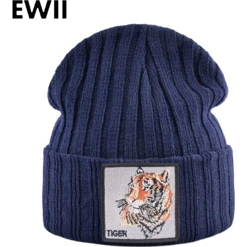 New winter beanie knitted hat men winter hats for men beanies unisex warm caps skullies children embroidery caps bonnet femme