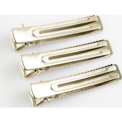 1000pcs high quality strong Alligator double Prong Hair Clips new Girl Kids Hair Pins Headwear diy Accessories 48mm FJ3221