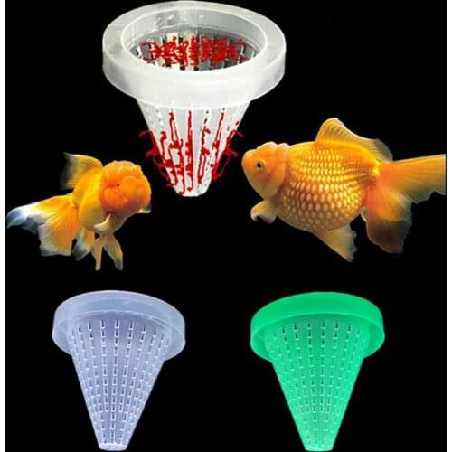 Mini Automatic Fish Feeder Tapered Aquarium Red Worm Feeding Feeder Funnel Cup Fish Food Feed Tool With Suction Cup
