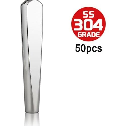 50pcs Upgraded Beer Tap Handle,304 Stainless Steel Kegerator Beer Faucet Handle Use for Beer Tower, Draft Keg Faucet Handle