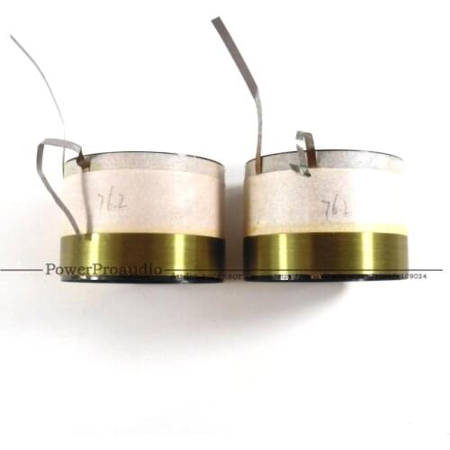 2pcs 76.2 Core Bass Voice Coil 76.2mm Subwoofer 8OHM Speaker Accessories DIY Aluminum flat wire