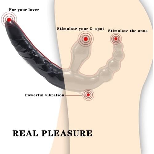 Strapless Strapon Dildo Vibrator Big Butt Plug Anal Toys for Adults Strap-ons for sex Lesbian Double Dildo Vibrators for Women