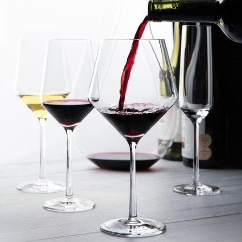 European Style PURE Series Crystal Glass Ultra-thin Wine Glass Champagne Goblet Transparent Rhombus Cup Red Wine Glasses