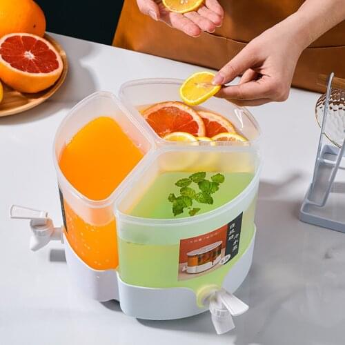 Large Capacityre Frigerator Cold Kettle With Faucet TeaPot Lemon Juice Bucket Kitchen Drinkware Container Heat Resistant Pitcher