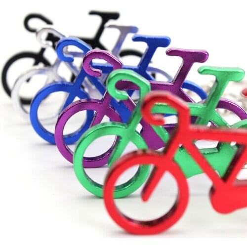 1pcs Multi Bike Bicycle Keychain Keyring Bottle Wine Beer Opener Tool Muilti Colors Outdoor EDC