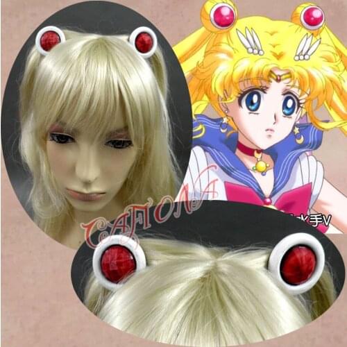 Cafiona Cheap Sailor Moon Tsuking Usagi Princess Serenity Cosplay Accessories Hair Decorations Lovely Girls