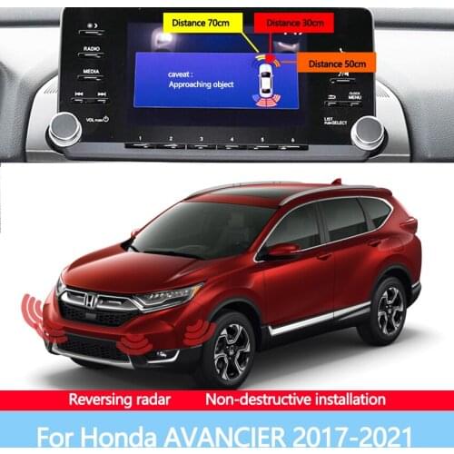 Car Parking Sensor Front Rear Reversing Radar Assisted Automatic Parking Monitor Digital Display For Honda AVANCIER 2017-2021