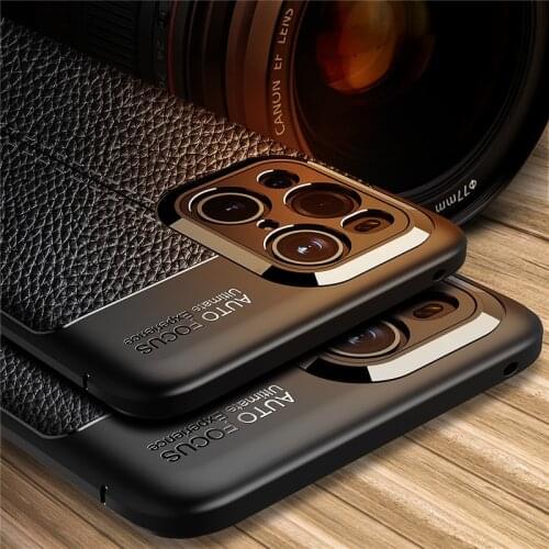 For OPPO Find X3 Pro Case For OPPO Find X3 Pro Cover Shockproof TPU Soft Leather Style Phone Coque Fundas Bumper For Find X3 Pro