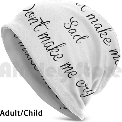 Sad Lana Beanies Knit Hat Hip Hop Sad Lana Del Rey Music Typography Ldr Girls Quote