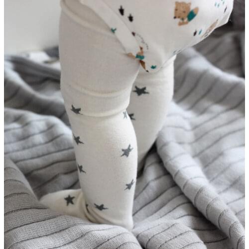 Tights for Baby Girls Childrens Pantyhose Toddler Kids Cotton Tights Elastic Star Soft Pantyhose Autumn Winter Spring 1-6T