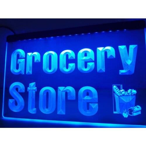 LB256- Grocery Store Display Lure LED Neon Light Sign home decor crafts