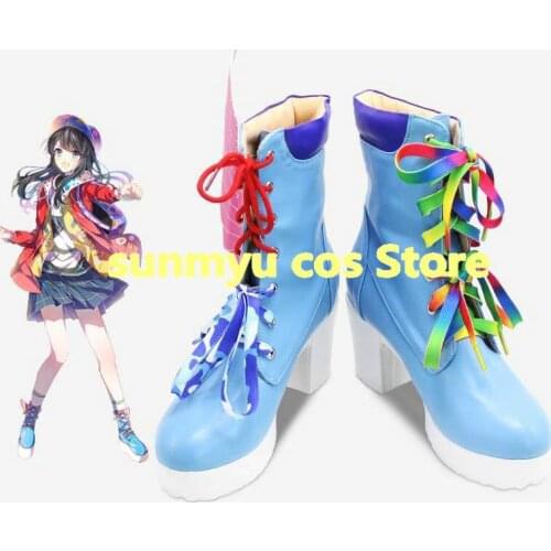 Masked Rider Kamen Rider Ex-Aid Nico Saiba Boots Shoes Cosplay Custom Size Halloween