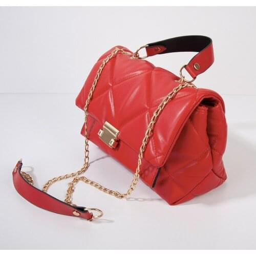 Fashion Exquisite Vintage Shopping Bag Retro Casual Women Totes Shoulder Bags Female Leather Solid Color Chain Key Purse Handbag
